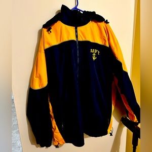 Chenero men’s reversible coat states navy on both sides. Appears to be an XL.